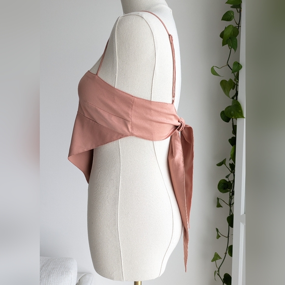 Danielle Bernstein Satin Scarf Tank - Picture 2 of 10